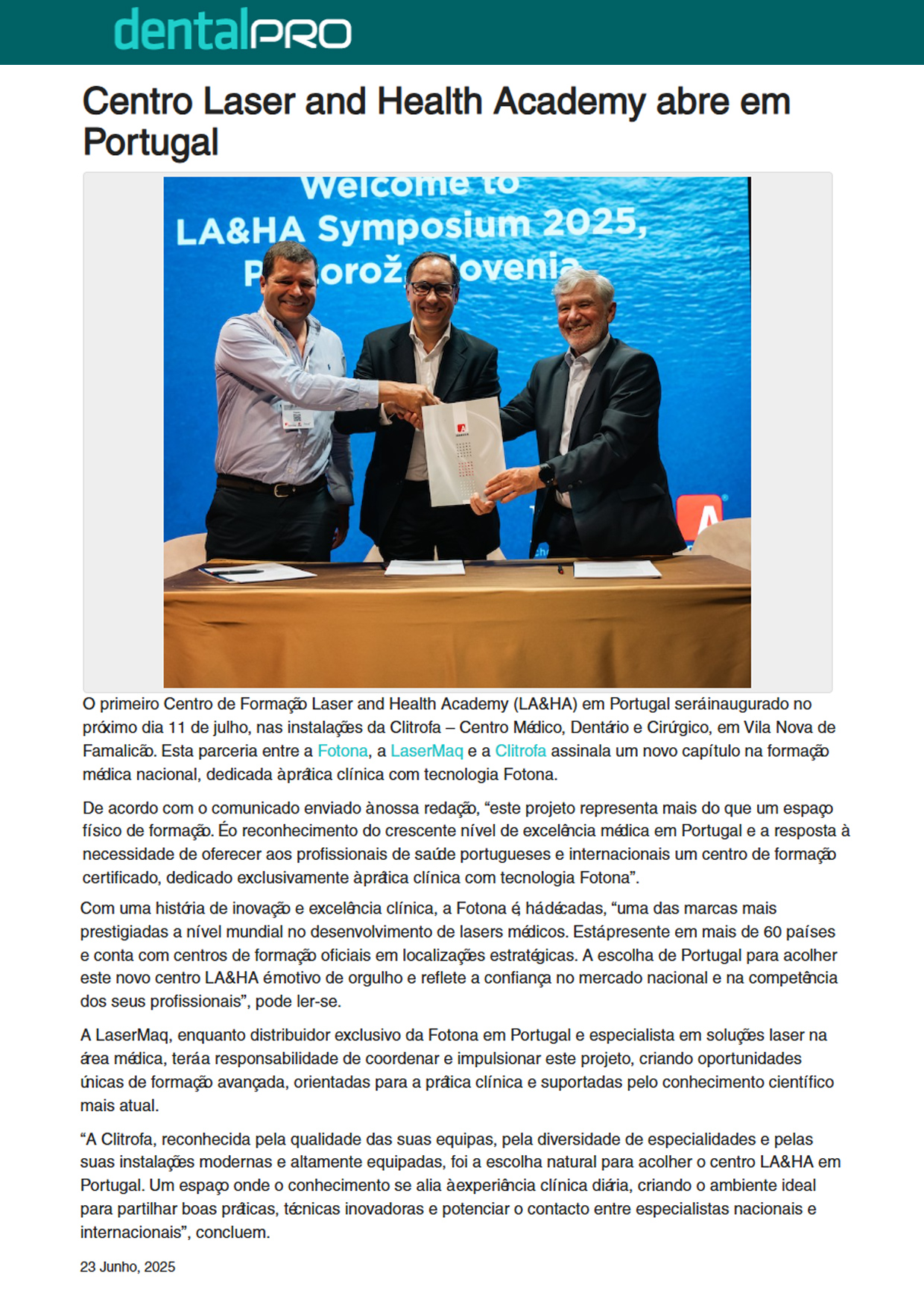 Centro Laser and Health Academy abre em Portugal