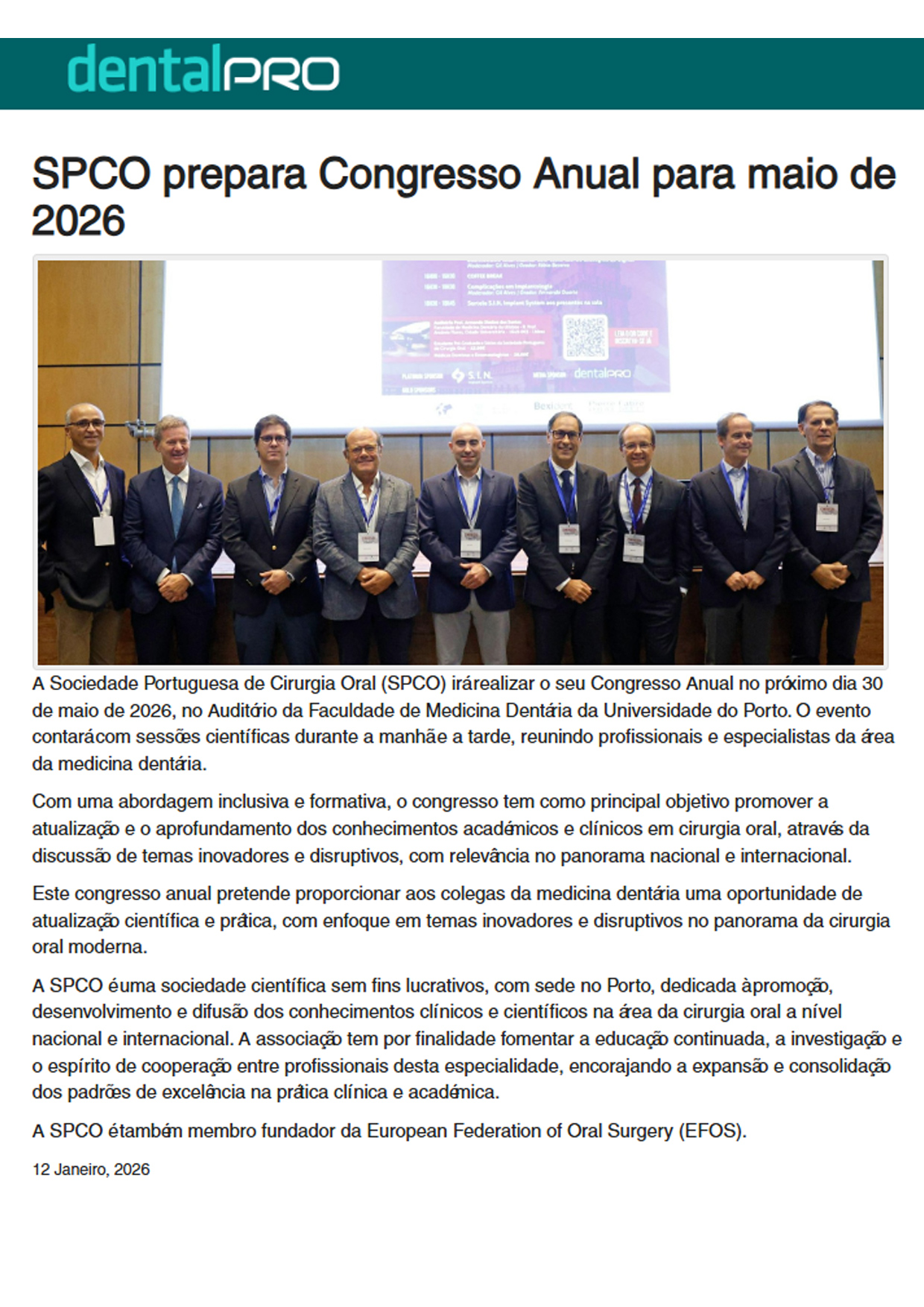 SPCO prepara Congresso Anual para maio de 2026